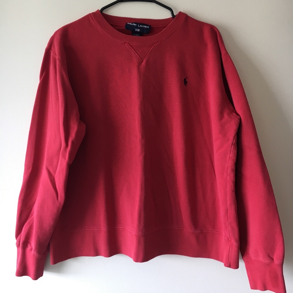Vintage Red Polo Sport Sweater